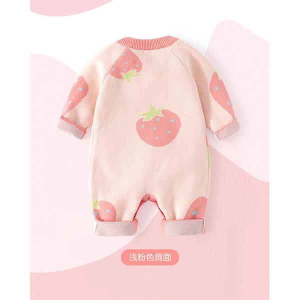 Wholesale Newborn Baby Knit Pure Cotton Romper Infant Sweaters Onesie Children's Long Sleeve Bodysuit for Autumn Winter