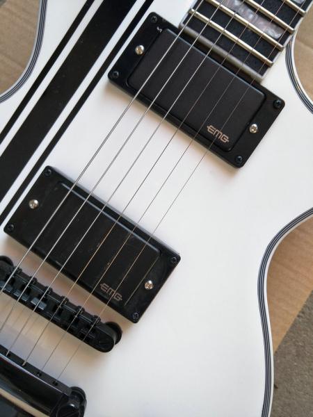 Custom ESP LTD Iron Cross SW James Hetfield Signature Electric Guitar EMG Snow White