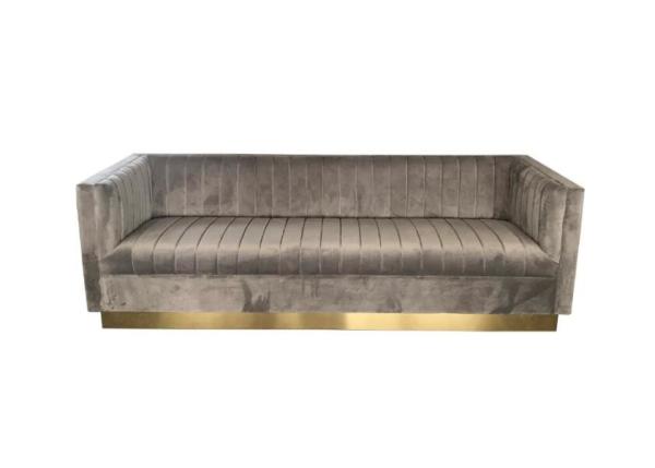 Wholesale New model velvet upholstery furniture fabric living room sofa for wedding rental sofa