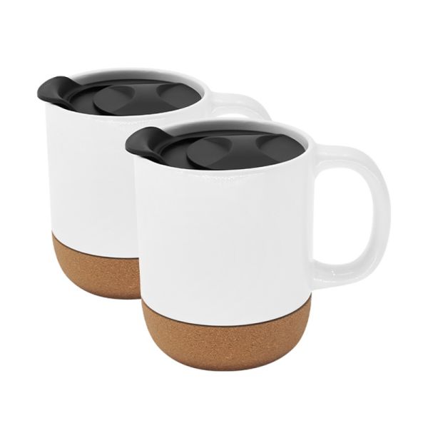 Glossy Matte White Blank Sublimation Wood Base Ceramic Coffee Mug Sublimated Mugs Blanks With Lid