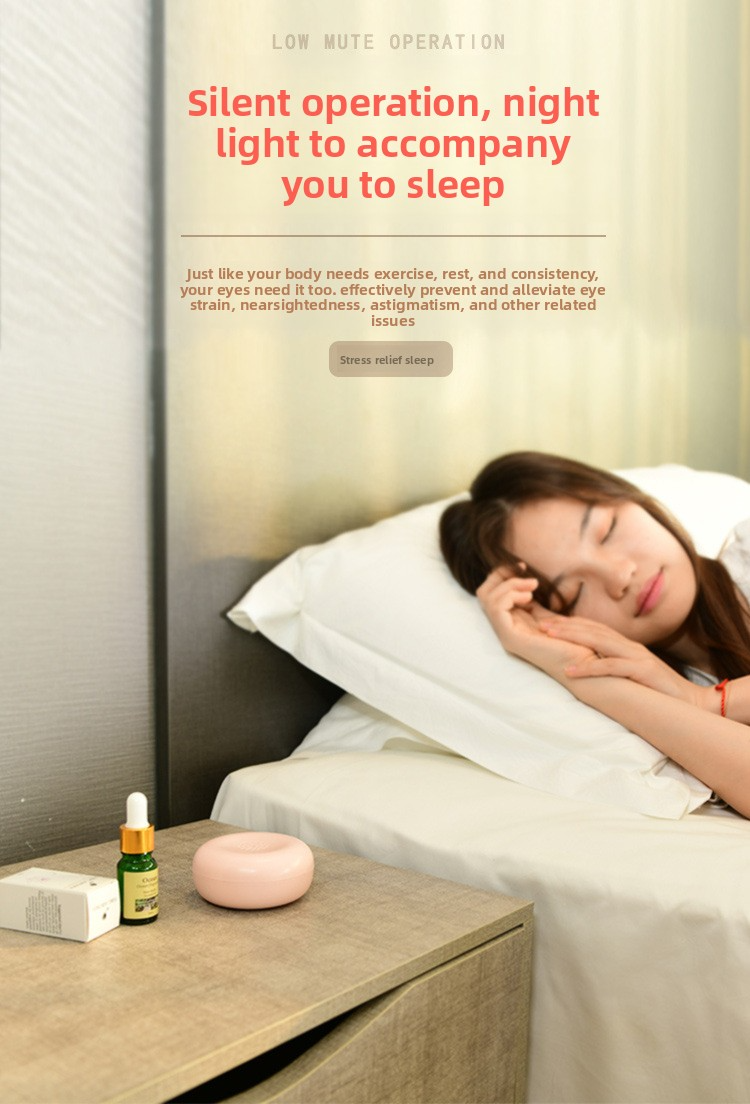 Minimalist USB Powered Aroma Diffuser Ultrasonic Humidifier Round for Essential Oils