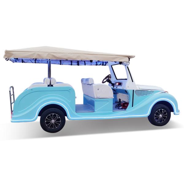 2024 NEW STYLE Classic Car 60v100ah 4KW Battery Powered Old Retro Golf Cart Buggy