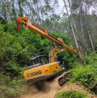 Bras télescopique en bois d'excavatrice de grappin, boom télescopique d'excavatrice de soin d'arbre