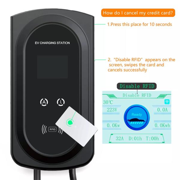 11kWh WIFI Level 2 EV Charger Station EVSE Wallbox 7KW 22KW For HYUNDAI KONA