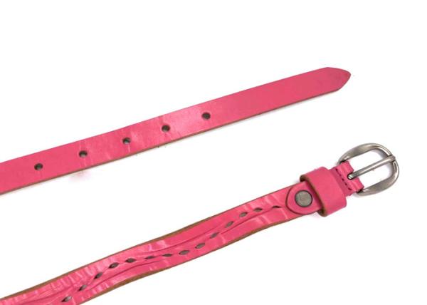 Fashion Fancy Handmade Ladies Genuine Leather Belts Personalized 1.8cm Width