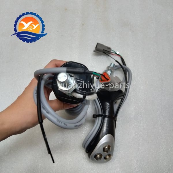 Factory Direct Three-button Joystick Handle Rubber Operating Rod Assy Joystick for Excavator