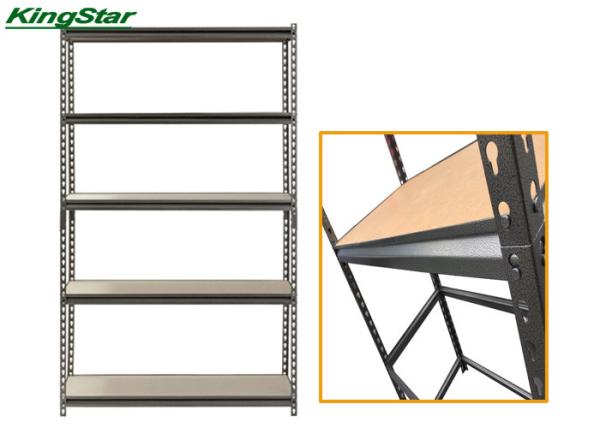 Colored Z Beam PB Boltless Storage Shelving , 5 Tier Boltless Shelving 300Kg Capacity