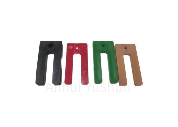 Surface Smooth Plastic Window Packers 1.5mm 3.2mm 6.4mm 10mm Yellow