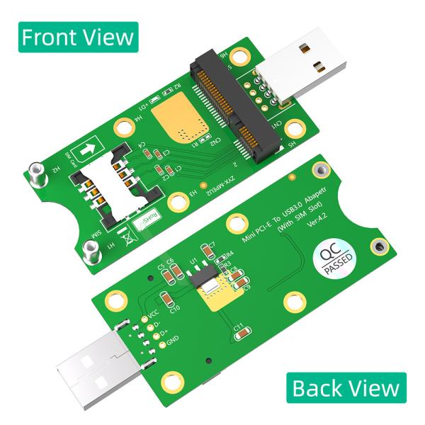 Ноутбук 8pin Mini PCI-E к карте адаптера USB для WWAN LTE модуля