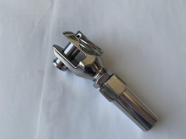 Corrosion Resistant Stainless Steel Cable Railing Systems Swagless Jaw Terminal
