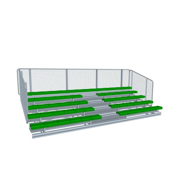Foldable Portable Aluminum Bleachers for Stadium Seating Easy to Install and Disassemble