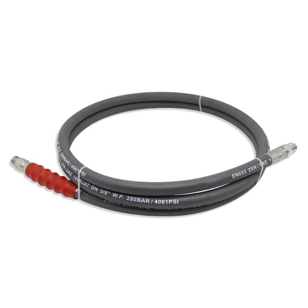 3/8X 25' 4000 Psi High Pressure Washer Hose Black Blue Gray