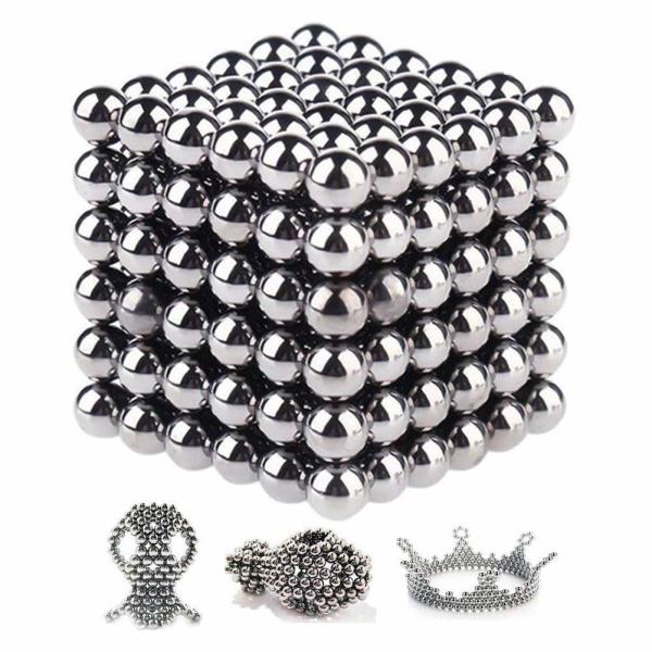 Silver Colorful D5mm 216pcs Neodymium Sphere Magnet
