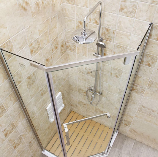 Accessoires de salle de douche anti-abrasion facile à installer Fermeture de porte de douche en verre