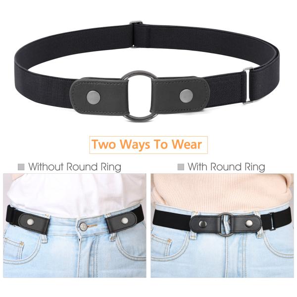 Резинка женщин простирания подпоясывает 46cm никакая пряжка пояса o пряжки