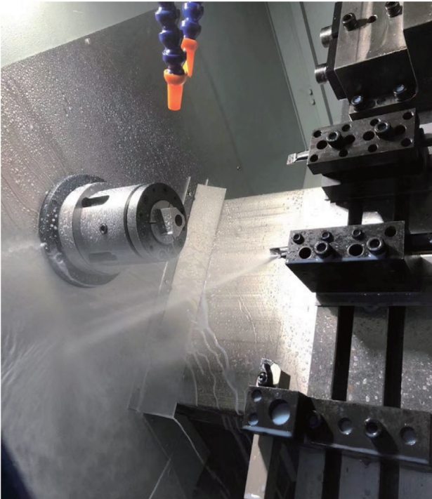 High Efficiency Gang Tool CNC Lathe H130 Processing of Small Components Turn-mill CNC Lathe