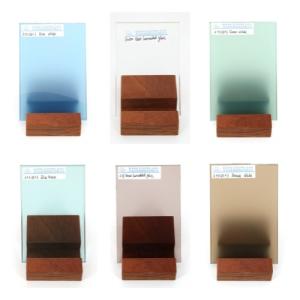 Safety Coloured Laminated Glass Milky White Gray Bronze Clear PVB Interlayer