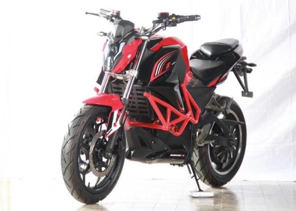 Red Lightweight Electric Motorbike Road Legal 1760*750*1060 Mm Full Size