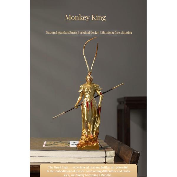 Anniversary Occasions Customized Color 3D Resin Figure Collectible Metal Monkey King