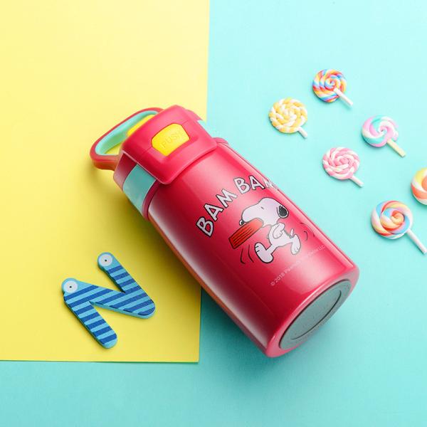 School Girls Leak Proof Water Vacuum Insulated Bottle With Straw 350ml