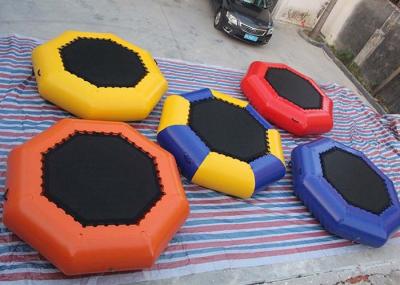 0.9mm PVC Tarpaulin 3m Dia Inflatable Water Trampoline With 24 Months Warranty / Repair Kits
