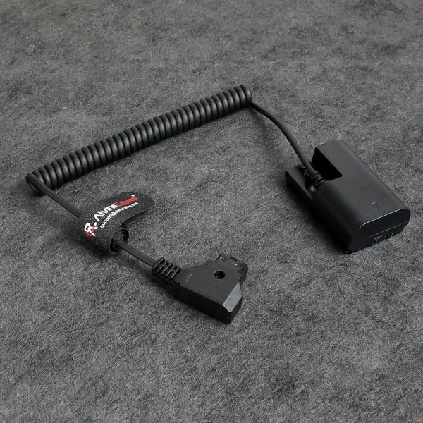 Alvin's Cables D-tap to LP-E6P Dummy Battery Power Coiled Cable for Canon EOS R5 Mark ll/ R5/ R6 Mark ll/ R6/ R7/ R Camera