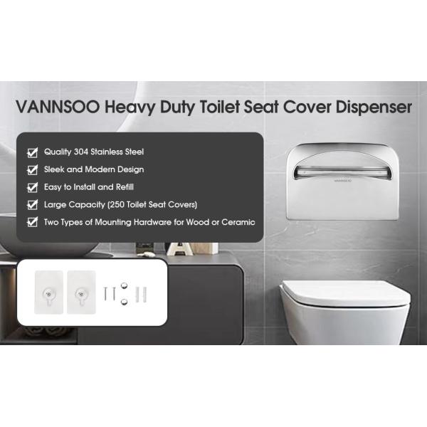 Wall Mount Commercial Toilet Seat Cover Dispensers Stainless Steel Bathroom Accessories