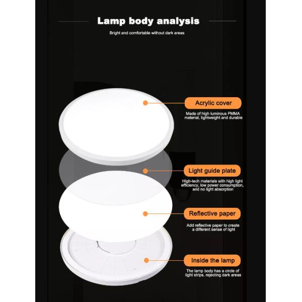 AC 1-265V Input Voltage Modern LED Flush Mount Light Fixtures for House Chandelier