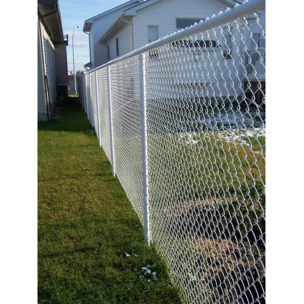 Residential Wire 10ft Steel Chain Link Fencing Galvanized