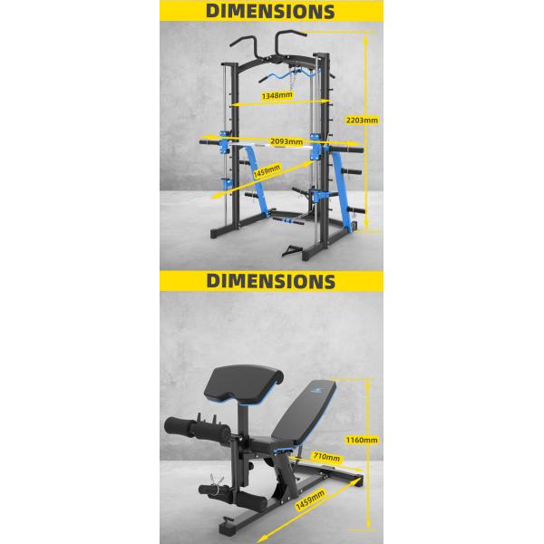 Home Gym Fitness Equipment All in One Trainer Smith Machine for Up and Down Training