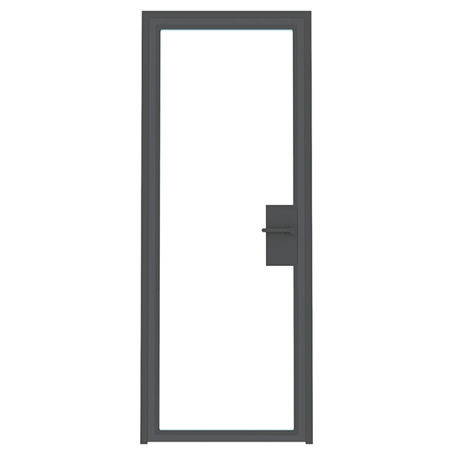High Protection Traditional Aluminium Front Doors Double Glass Heavy Duty Casement Doors