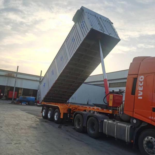 CIMC 5/6 Axle 30-70 Ton Transport Coal Ore Building Materials Equal Box Body 40CBM Hydraulic Tipper Trailer