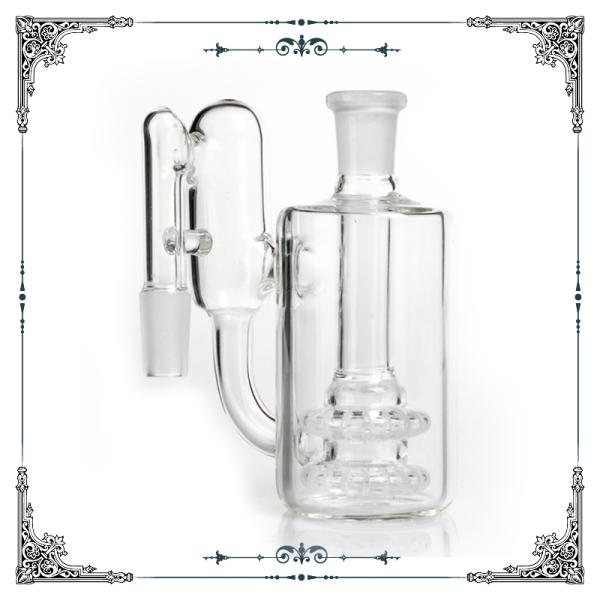 Recycler Dropdown Glass Ashcatchers 14.4mm 18.8mm Joint Double Showerheads Perc
