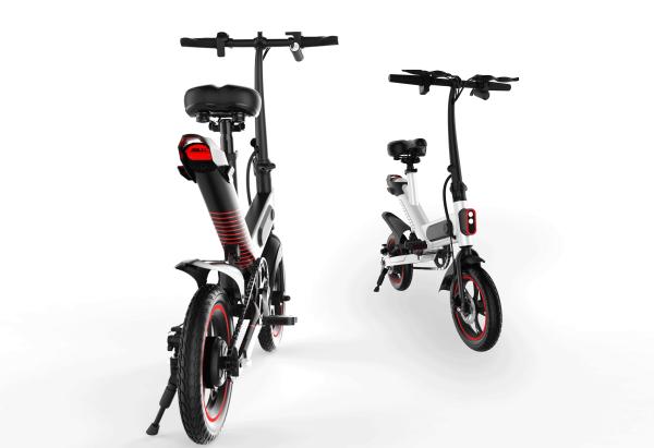 Intelligent Folding Electric Bicycle 36V 6AH Battery Environmentally Friendly