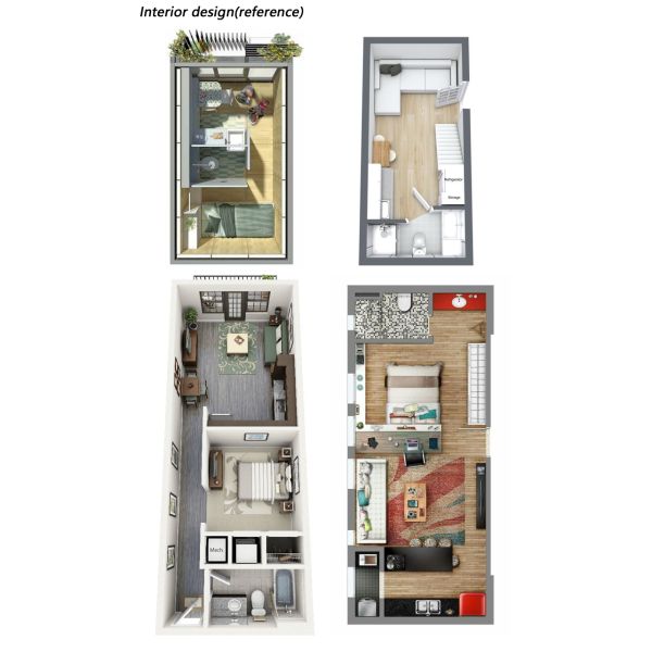 20ft Prefab Folding Container House Portable Folding Modular Mobile Container Anti Wind