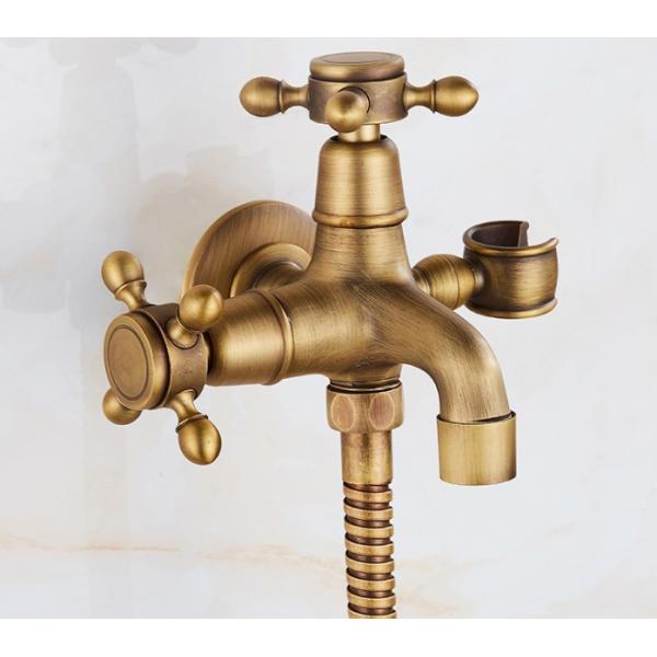 Antique Bronze Tap 45mm Outdoor Water Tap And Sprayer
