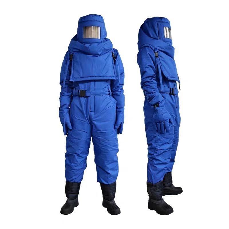Full Body Protective Safety Clothing Breathable Low Temperature Suit Anti Cryogen