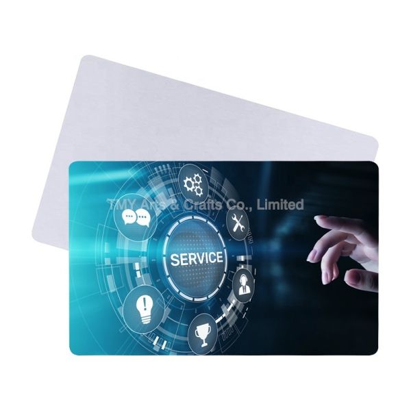 Custom Printed Metal Aluminum Sublimation Business Card Blank Metal Card For Gift