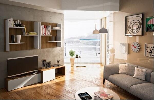 Moth Proof Home Interior TV Cabinet , Low Profile Contemporary TV Stand