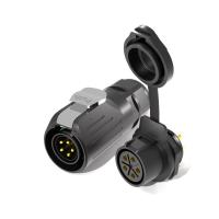 LP20 Push Plug 5 núcleo conector de energía impermeable cerradura tornillo soldado tipo estándar IEC