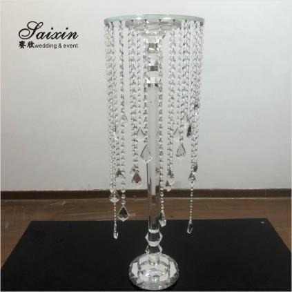 ZT-542 Luxury Crystal Flower Stand Centrepiece para Decoração de Casamento