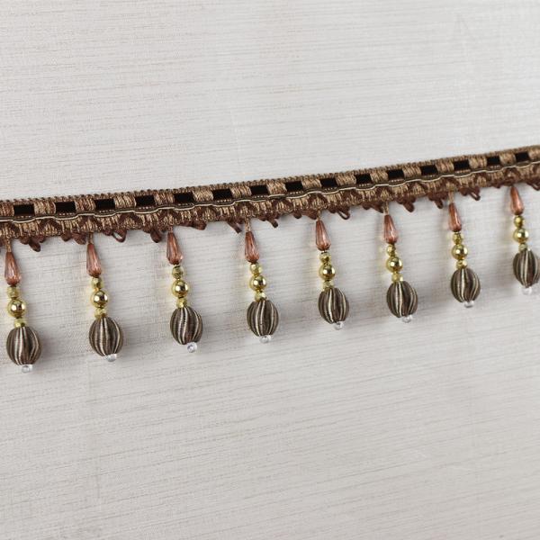 Handmade fashionable chain beads lace tassels fringes for curtain/sofa/pillow decoration