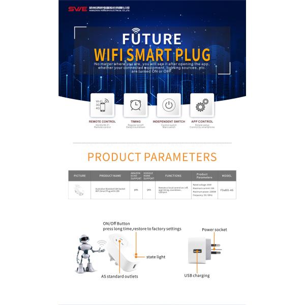 AU Standard 10A Smart Socket Wi-Fi Plug With USB