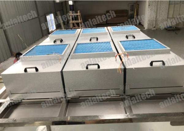 900m3/h 110V FFU HEPA Filter Fan Powered 0.2mm/S For Class 100 Cleanroom Ceiling