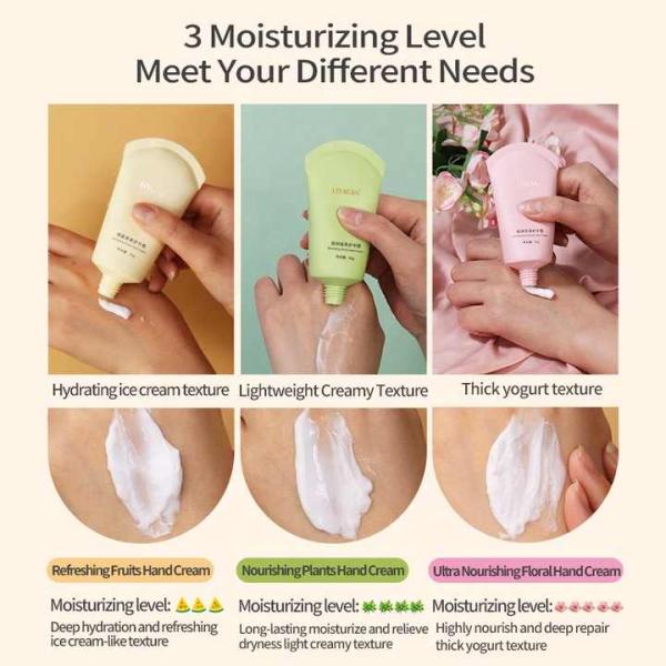 Private Label Natural Plant Extracts Hand Lotion Dry Skin Deep Moisturizing Whitening Mini Hand Cream
