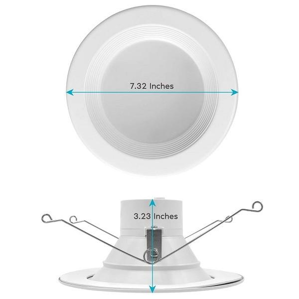 Baffle Trim 6 Inch LED Flush Mount Light , 14W 5cct Slim Flush Mount Light