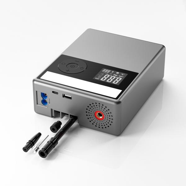 Jump Starter Power Pack with Air Compressor 12V 2000A 12000mAH Car Battery Booster Portable Car Battery Charger