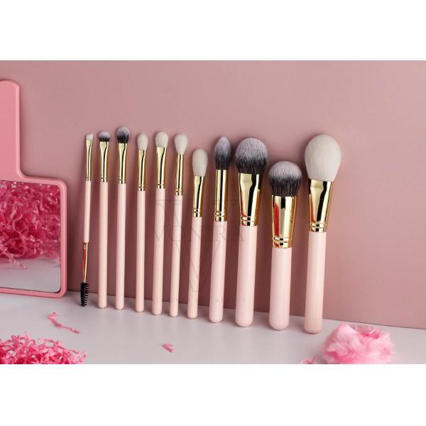 Vonira tout neuf 11 pièces de base brosses de maquillage collection ensemble de broches de maquillage professionnel rose or couleur nue