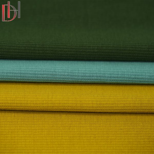 Custom 95% Cotton 5% Spandex shirt Polo Ribbed Fabric