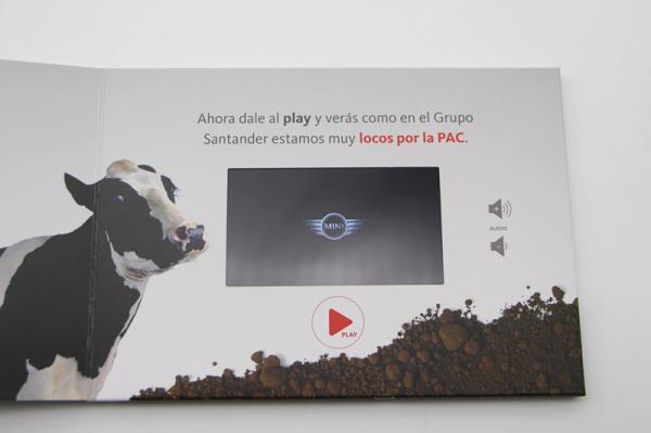 A4 A5 HD 7 Inch Screen LCD Video Mailer For Commercial / Party Invitation